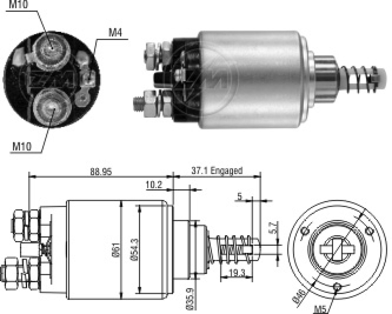 AUTOMATICO DE ARRANQUE - RENAULT TRUCK MIDLUM-FOTON 24V ZM 