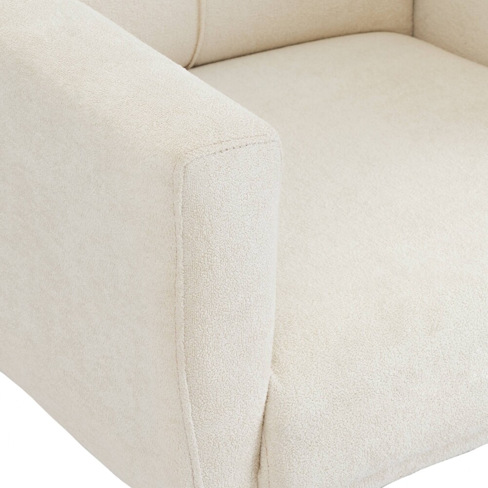 BUTACA Moderna + Puff Havana Tapizada Beige