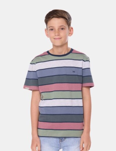 REMERA RAYADA Verde