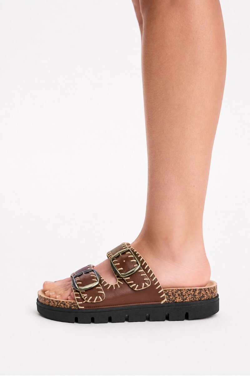 Sandalia Glow Marron