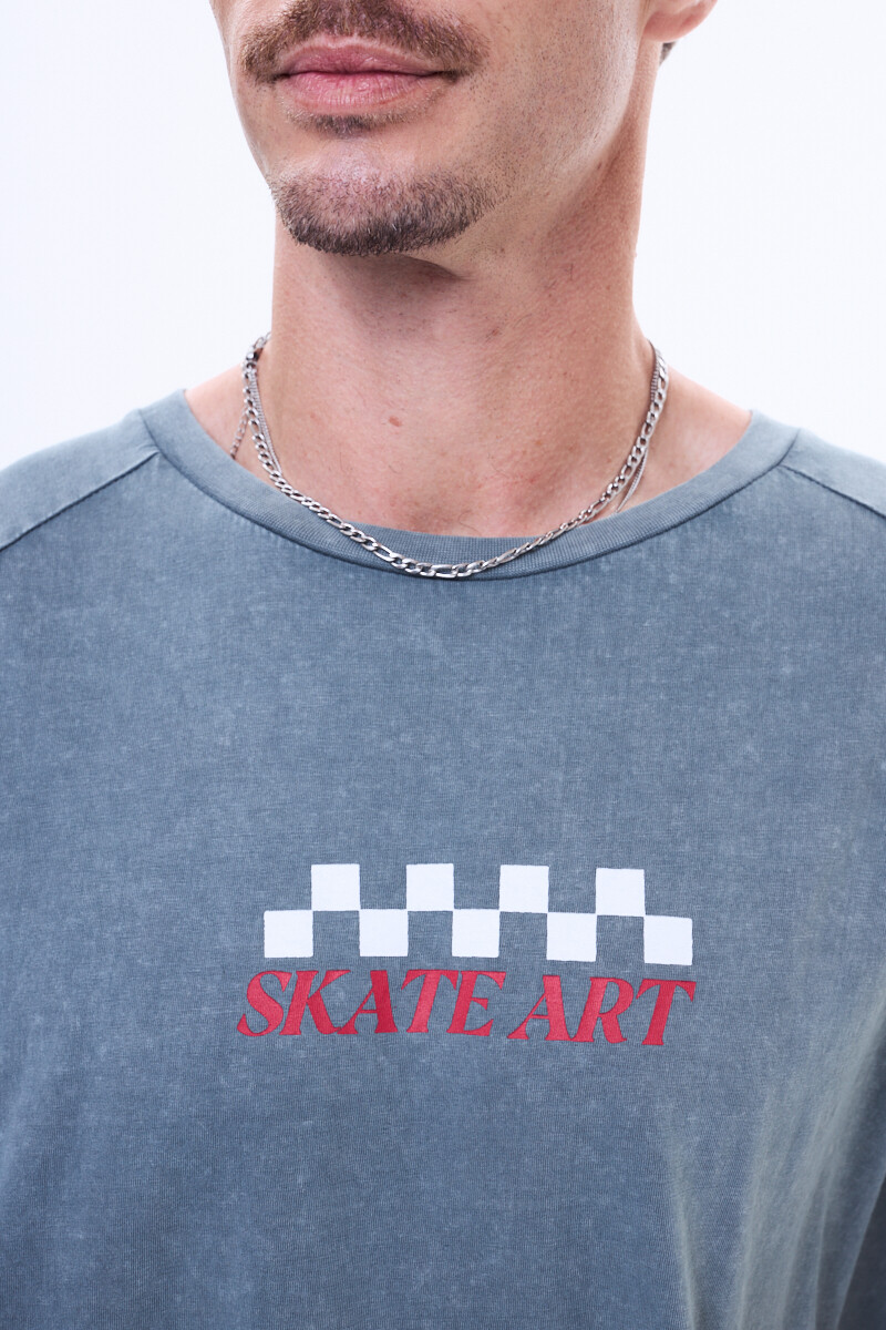 Remera Apollo gris oscuro