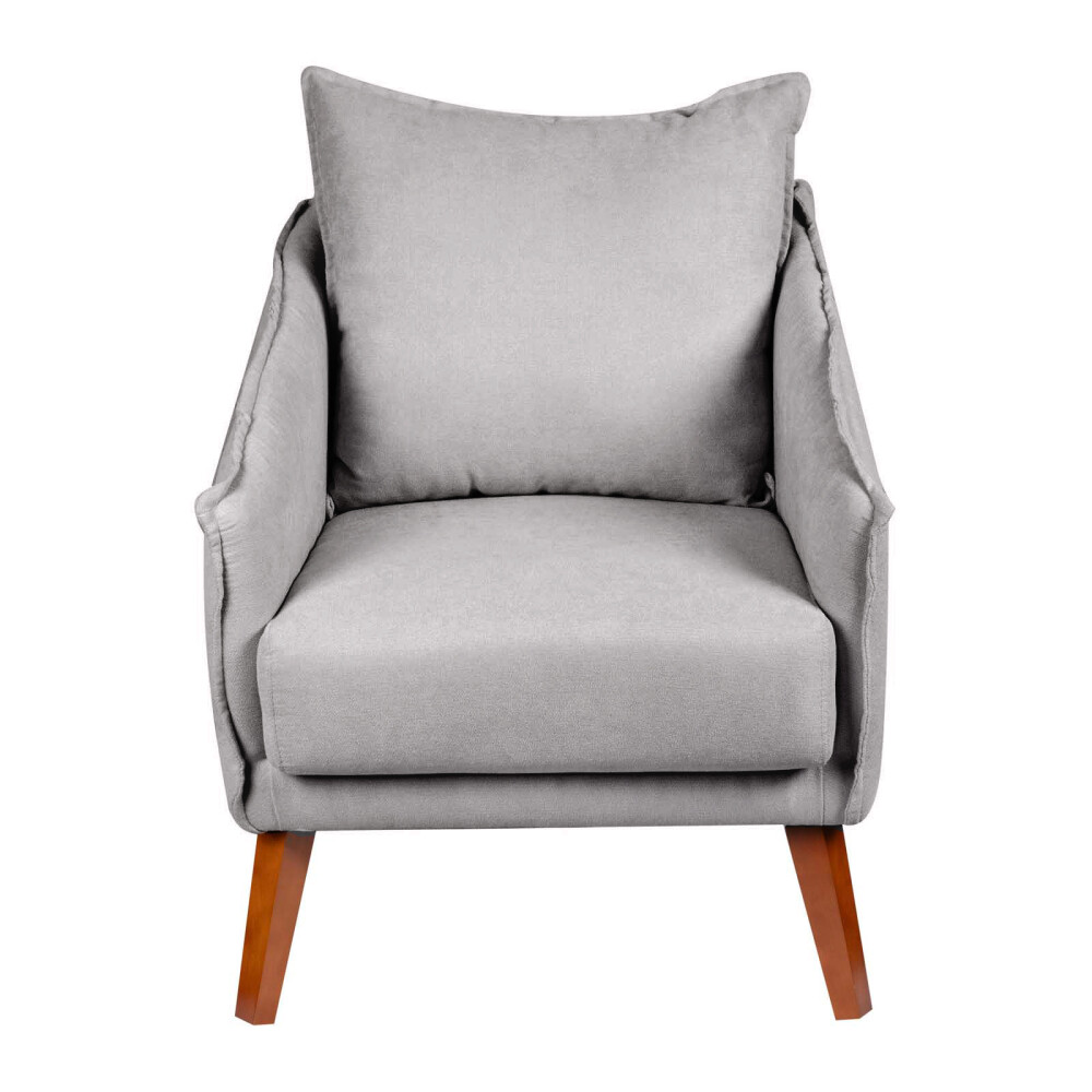 BUTACA TELA-Y-MADERA GRIS COLIN