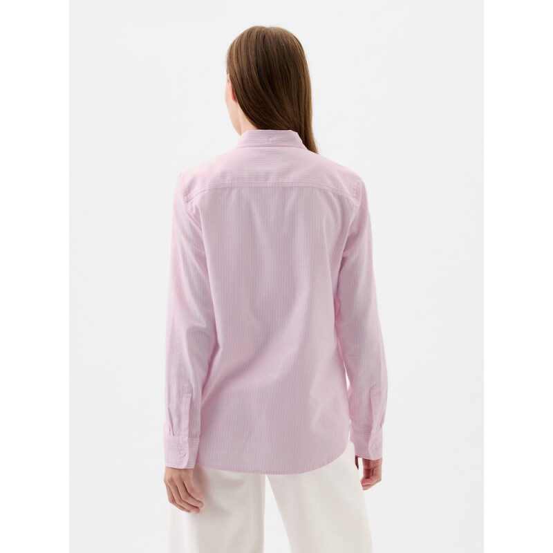V-FRCH FITTED OXFORD LOGO PINK STRIPE 8172-1
