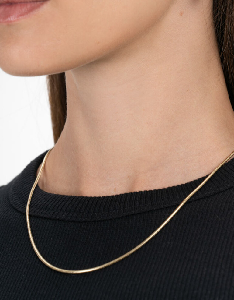 Collares Cortos Metal Collar Mix And Match - Dorado