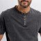 T-shirt m/c estoneada negro