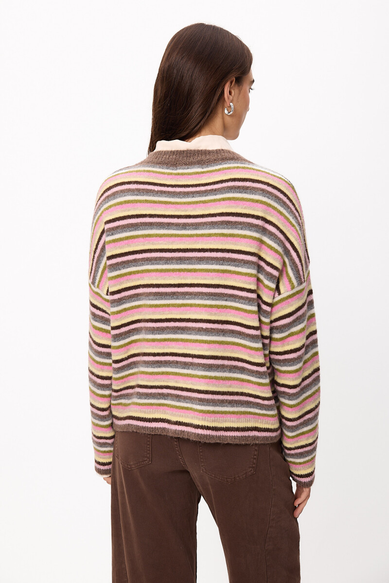 Sweater Crim Marron/Verde