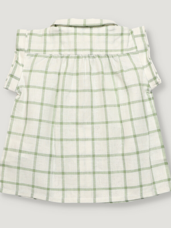 Camisa lino a cuadros Camisa lino a cuadros