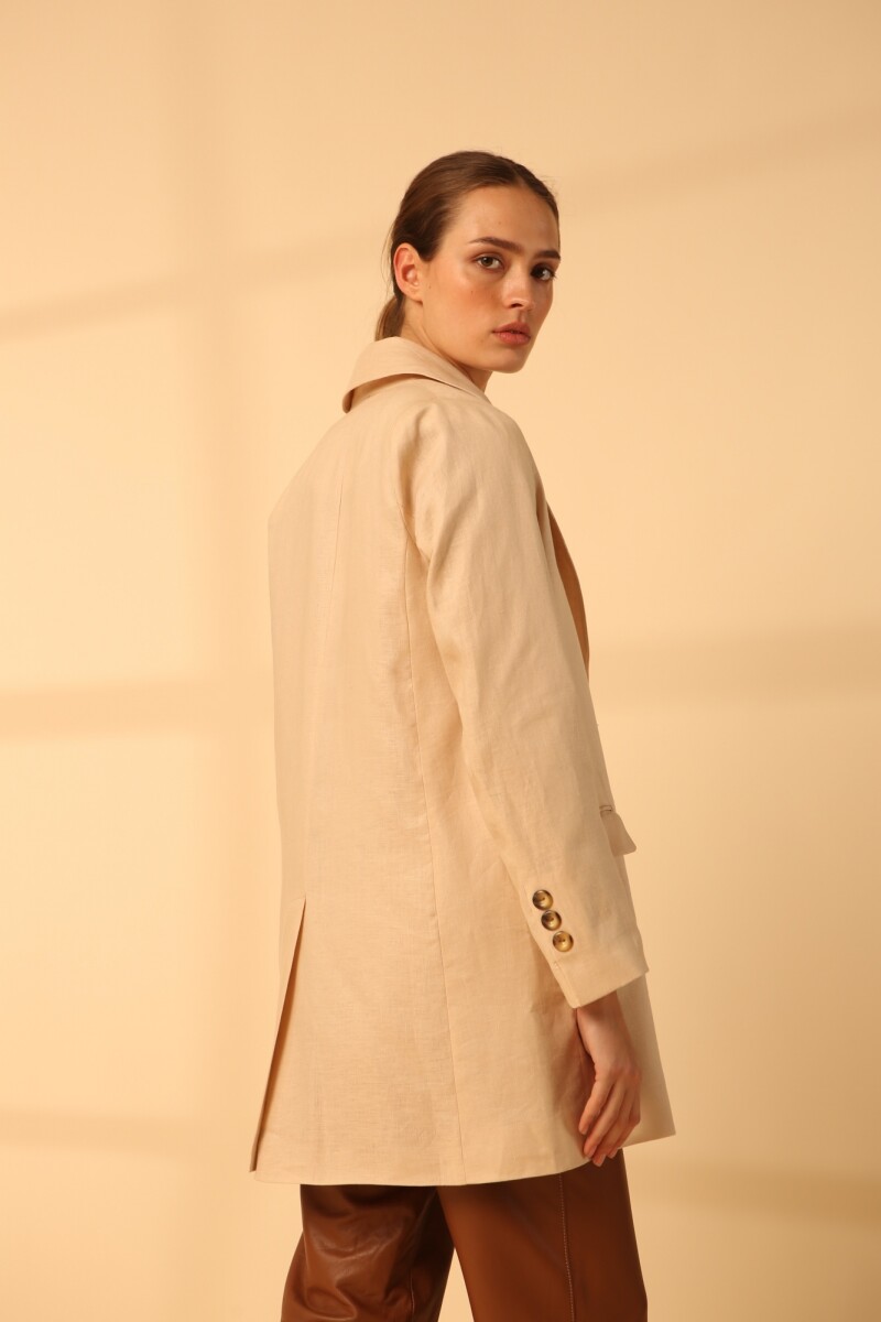 BLAZER CIPRA LINEN SS24 Beige