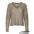 VMLEILANI NEW LS V-NECK PULLOVER REP Silver Mink