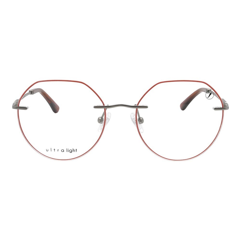 Lentes De Vista Ultralight Redondo De Acero Inoxidable Ónix/Ónix
