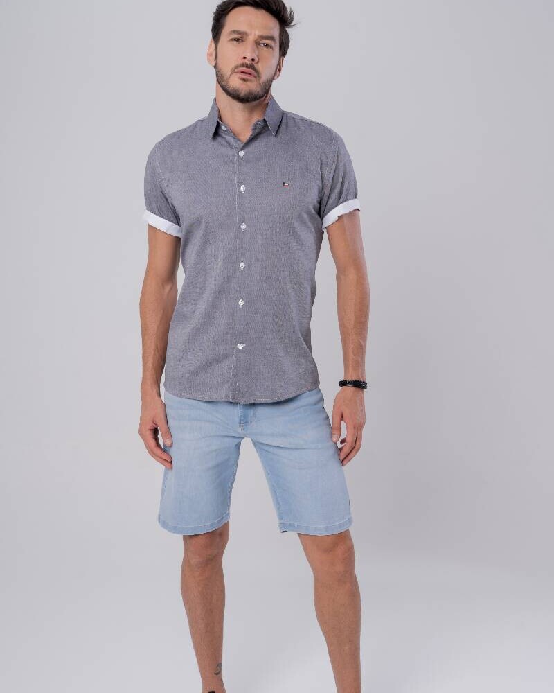 CAMISA MC Azul celeste