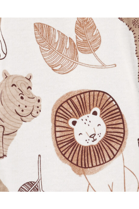 Pijama una pieza con pie y gorro de algodón diseño animales Pijama una pieza con pie y gorro de algodón diseño animales