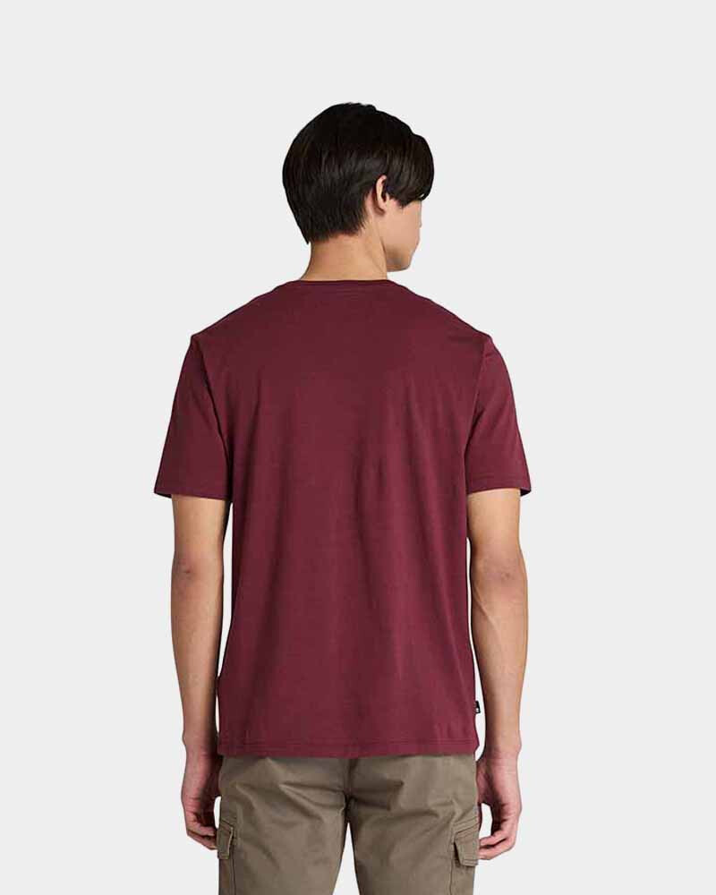 Polo Mountain Graphic Manga Corta Hombre Burgundy