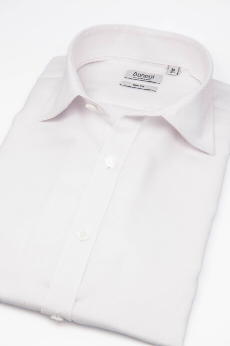 Camisa Annoni Royal Oxford Short Collar Blanco