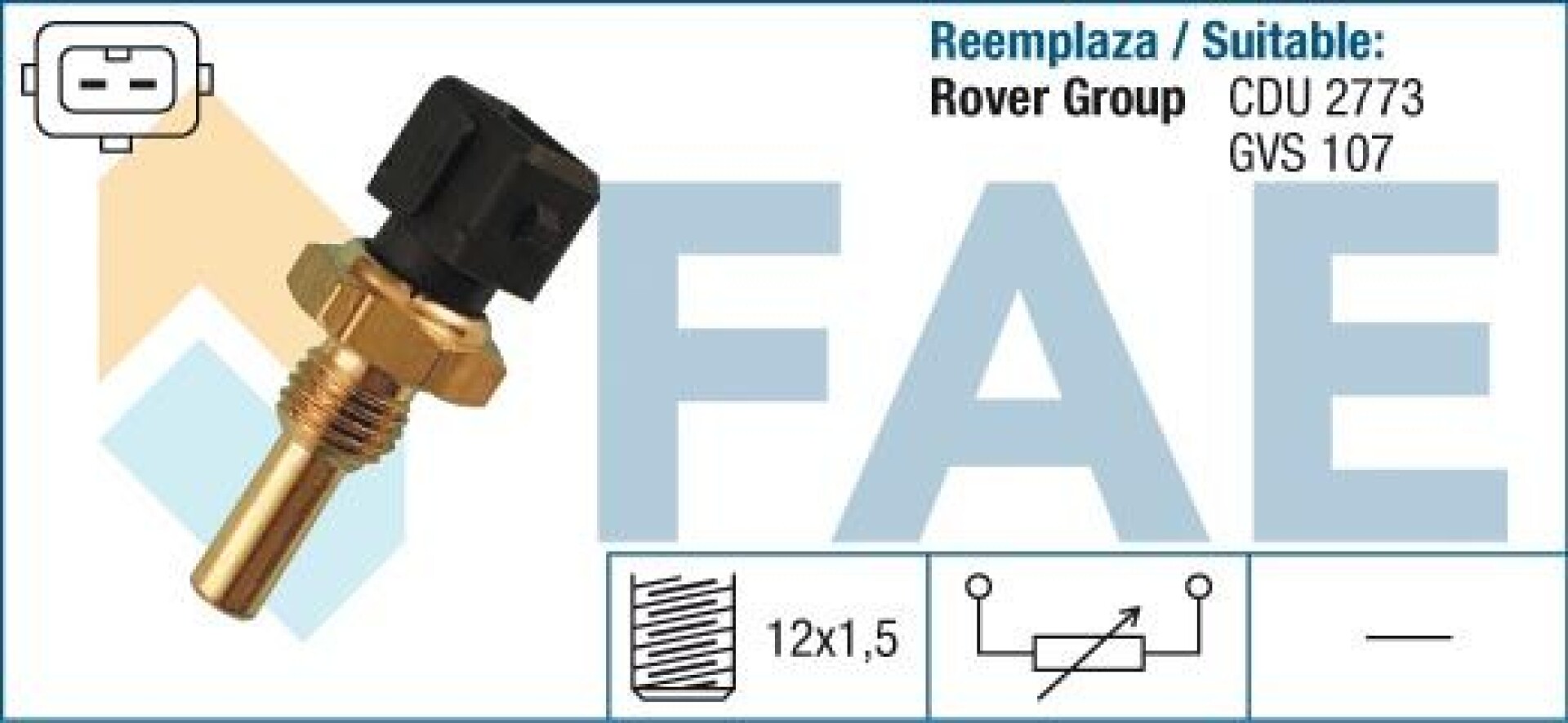 BULBO INTERRUPTOR - TEMPERATURA ROVER 214-414 CON A.A. FAE 