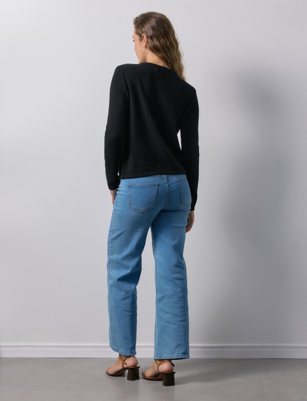 Cardigan Algodón NEGRO