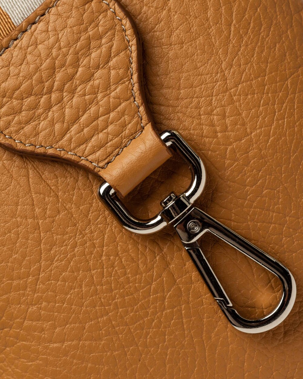 Mini bag Olivia en cuero graneado Cuoio
