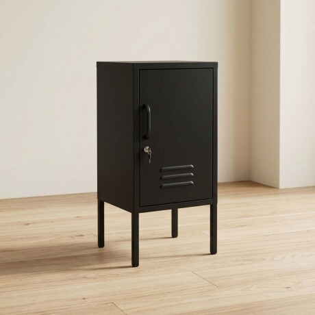 MESA LATERAL 1P METAL NEGRO OLIVIA