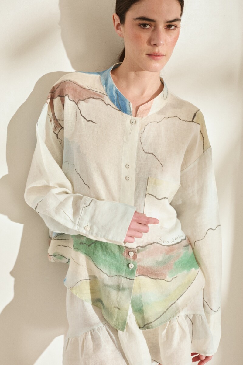 PRE VENTA CAMISA REMO PRINT Agua