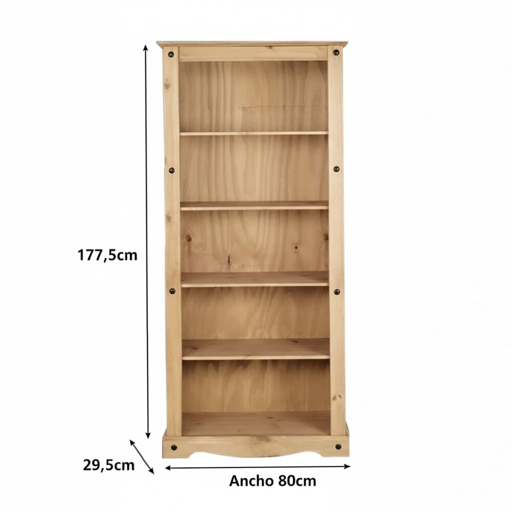 BIBLIOTECA ESTANTERÍA ORGANIZADOR EN MADERA MACIZA - LÌNEA MEXICANA BIBLIOTECA ESTANTERÍA ORGANIZADOR EN MADERA MACIZA - LÌNEA MEXICANA
