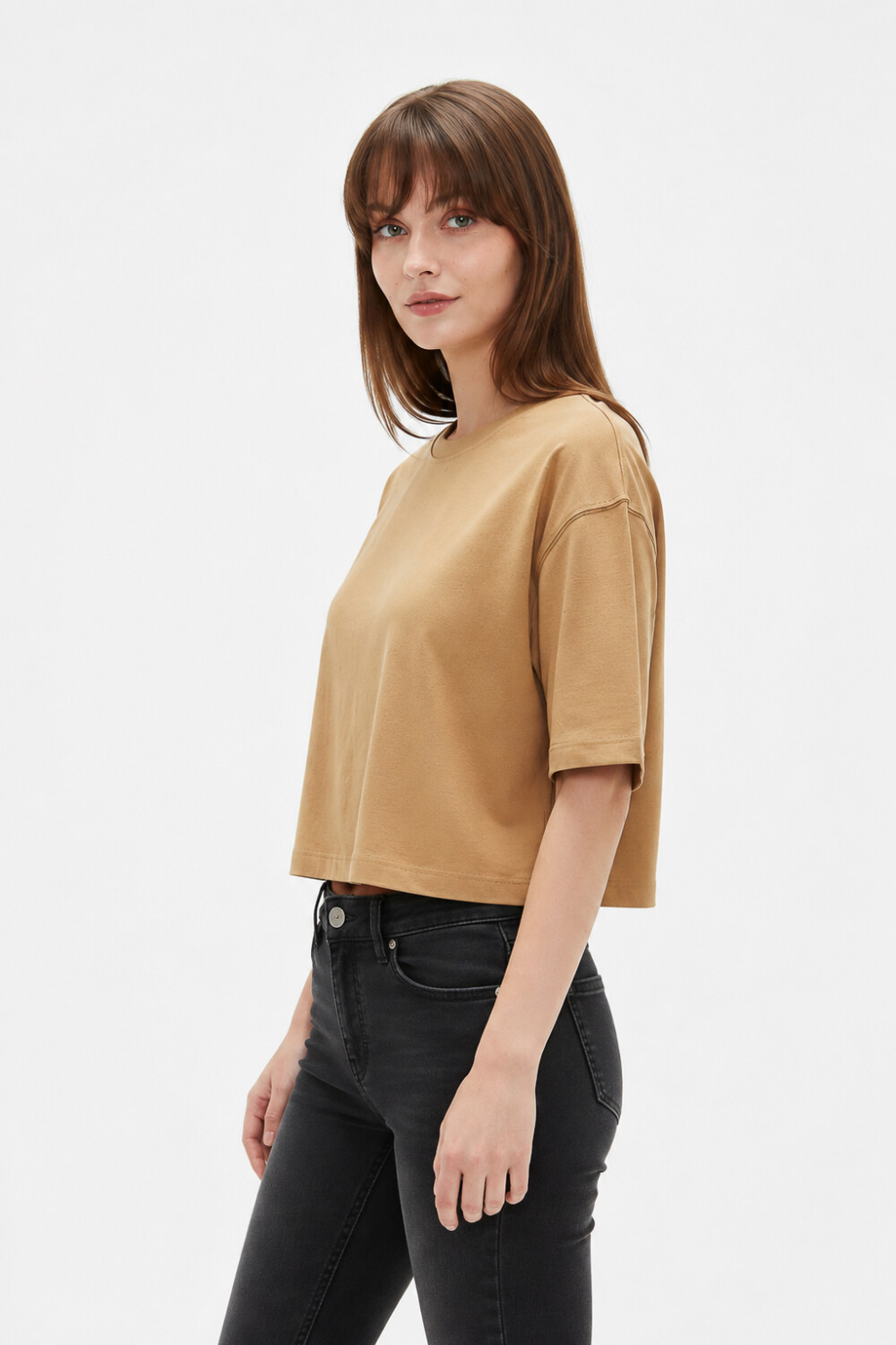 Remera Solisa Beige Oscuro