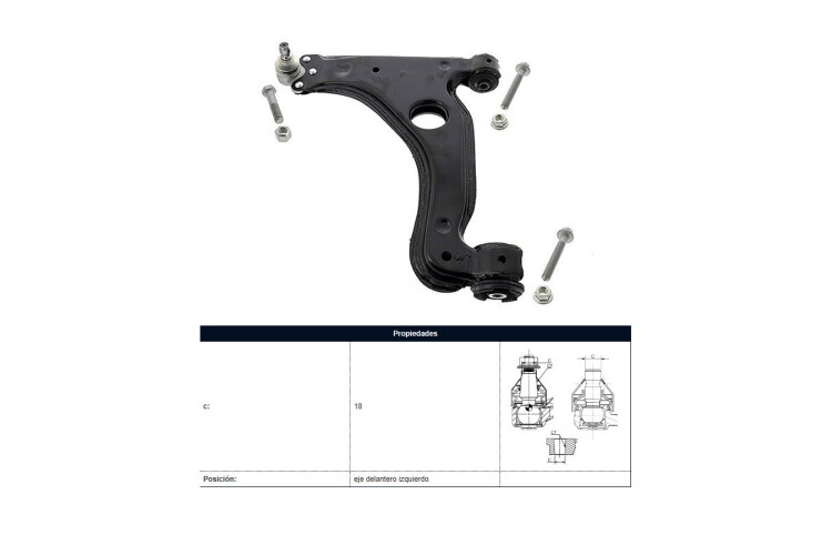 Parilla De Suspension Delantera Chev Astra 99-16 Izq Parilla De Suspension Delantera Chev Astra 99-16 Izq
