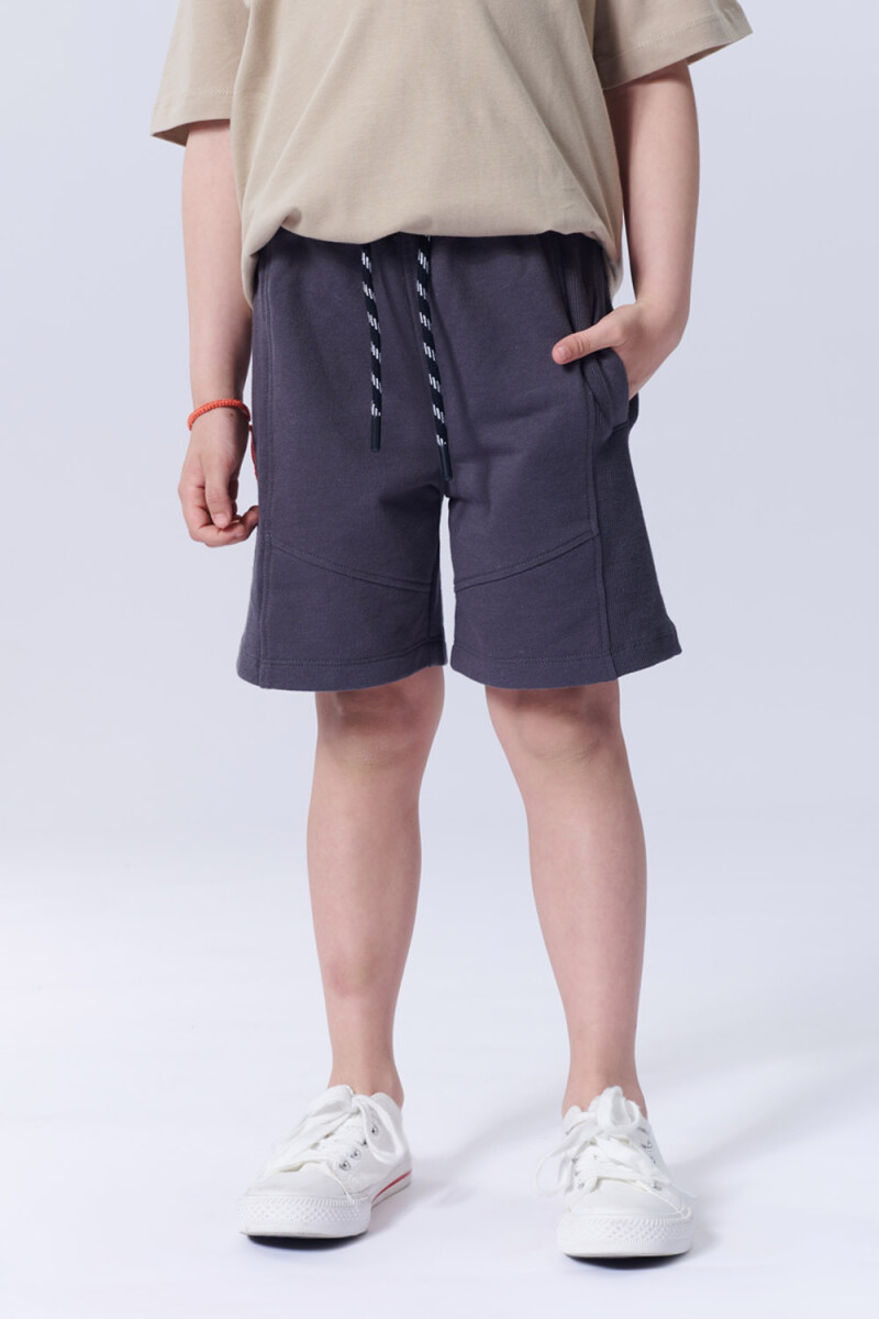 Bermuda deportiva liviana cordón Gris Oscuro