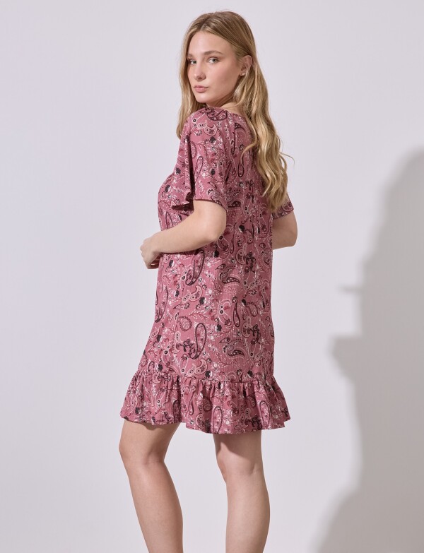 Vestido Print MULTI/ROSA