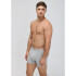 CUECA BOXER MASC PRETO/CINZA