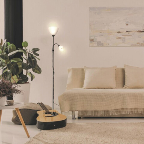 Lámpara de pie con luz auxiliar 1.76m MONTANINI-E EG0156