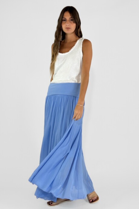 POLLERA BRENTA Celeste