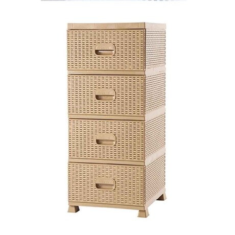 Cajonera Rattan Beige Cajonera Rattan Beige