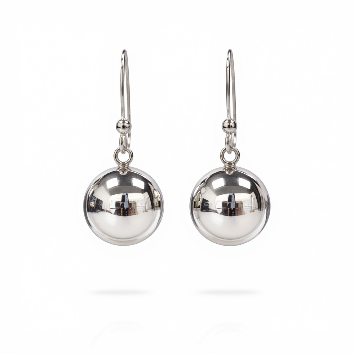 Caravanas Bola - plata 925 - CA4229 - sinpiedra 