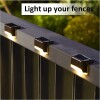 Set 4 luces solares LED para barandas y exterior Set 4 luces solares LED para barandas y exterior
