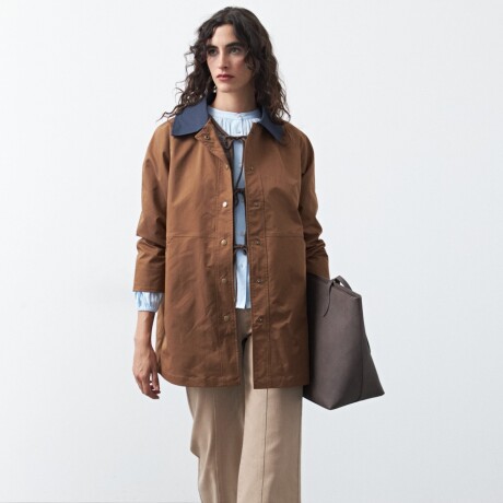 TRENCH SOLENE Marron