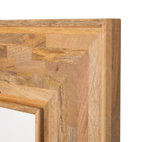 ESPEJO DE PARED MADERA-DE-MANGO MARRON RECTANGULAR AALST