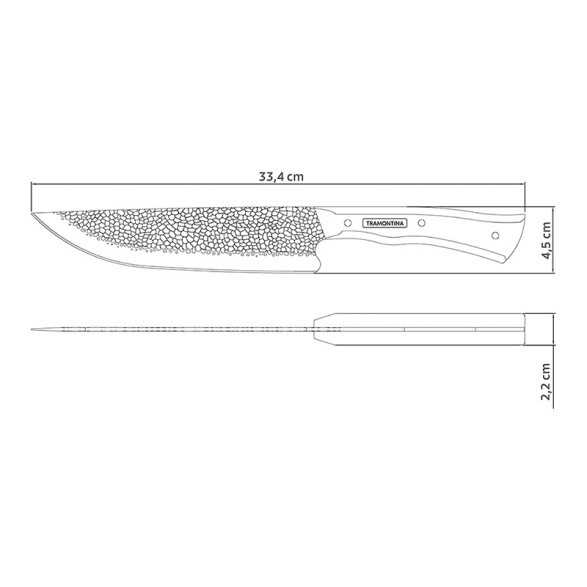 Cuchillo para carne 8" c/vaina NOMADE -TRAMONTINA TN8776