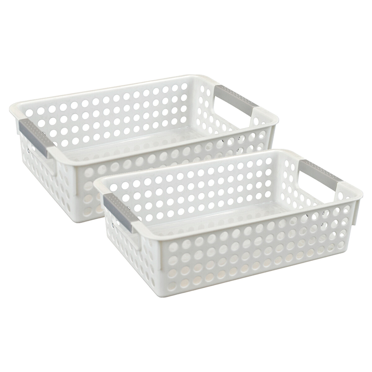 Set x2 Cesto Calado S 18 X 27 X 8 cm - BLANCO 