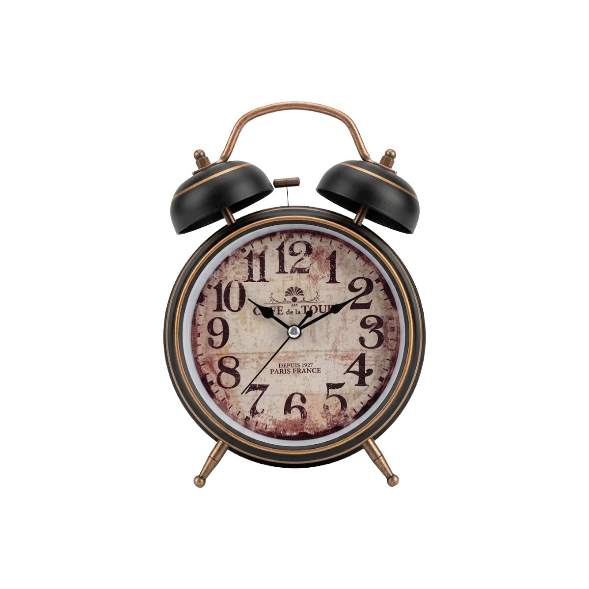 RELOJ DESPERTADOR NEGRO 
