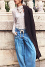 Pant Margo Wide Celeste