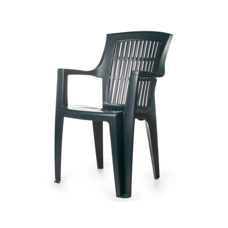 Silla Arpa Verde de PVC con Apoya Brazos Silla Arpa Verde de PVC con Apoya Brazos