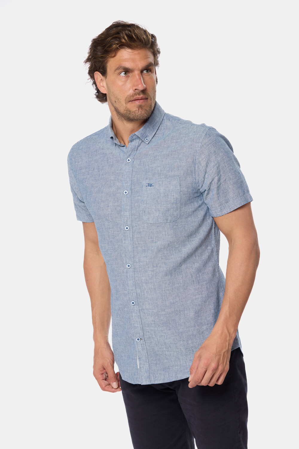 CAMISA DE LINO Denim