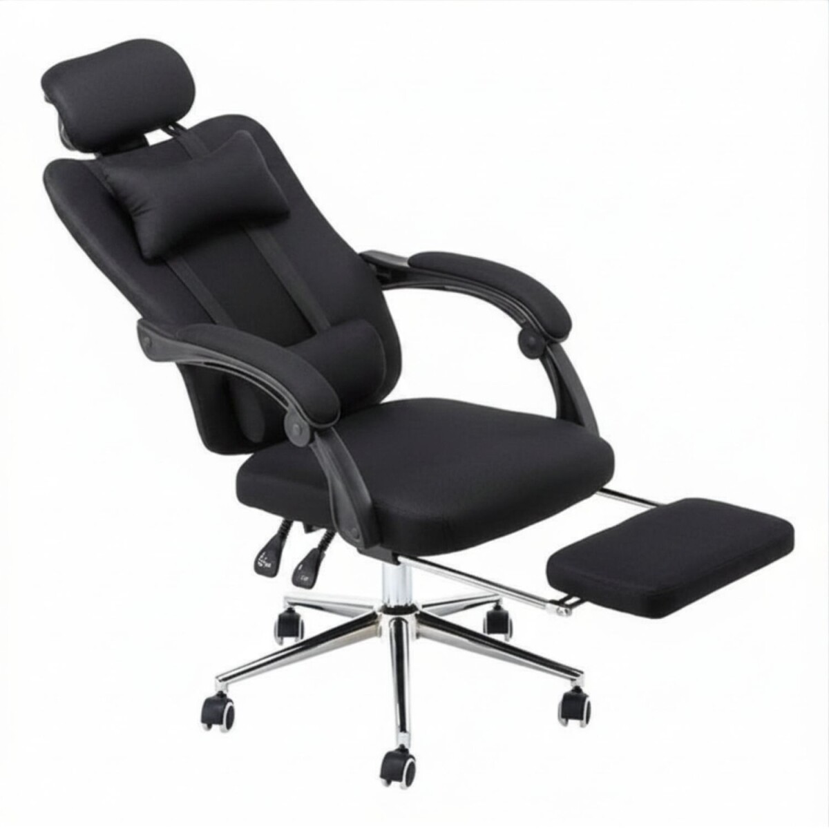 Silla Ejecutiva Ergonómica Lumax Modelo Wynn con Apoyapies - Negro 