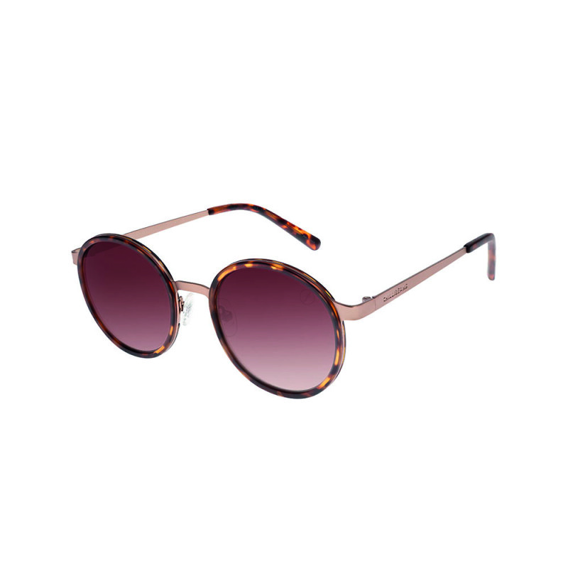 Lentes De Sol Chilli Beans Redondo - Unisex Gradiente Marón/neon