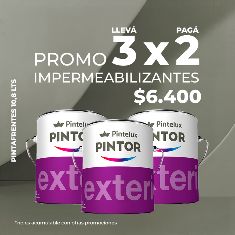 PROMO 3X2 PINTOR PINTAFRENTES PREMIUM 12 LTS PROMO 3X2 PINTOR PINTAFRENTES PREMIUM 12 LTS