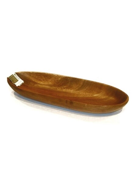 BANDEJA OVAL MADERA 40.6X13X5CM BANDEJA OVAL MADERA 40.6X13X5CM