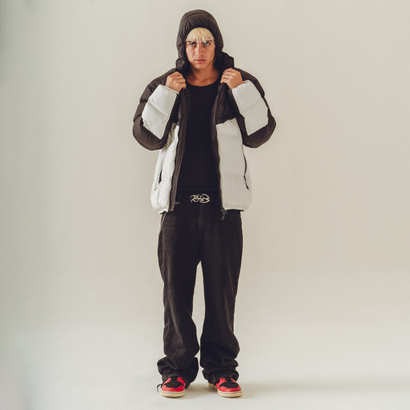 KAMPERA PUFFER NEGRO/BLANCO KAMPERA PUFFER NEGRO/BLANCO