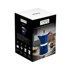 CAFETERA ITALIANA ALUMINIO BASTIANI AZUL 300ML 6T CAFETERA ITALIANA ALUMINIO BASTIANI AZUL 300ML 6T