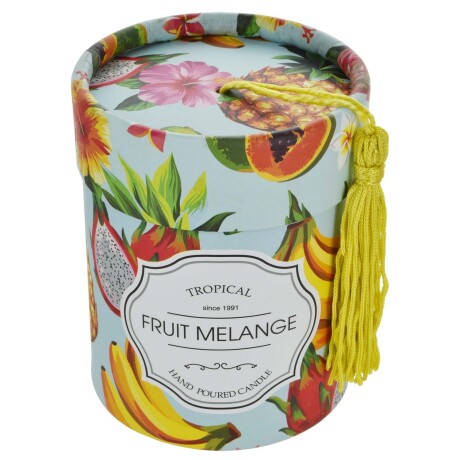 Vela aromática frutal en frasco de vidrio Vela aromática frutal en frasco de vidrio