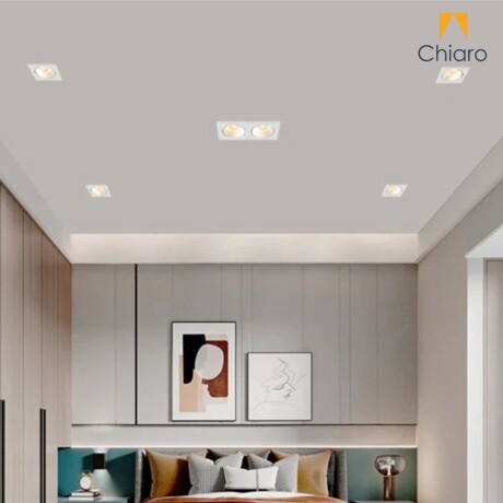 Embutido led 10w cuadrado móvil DIMERIZABLE 2700K BLANCO